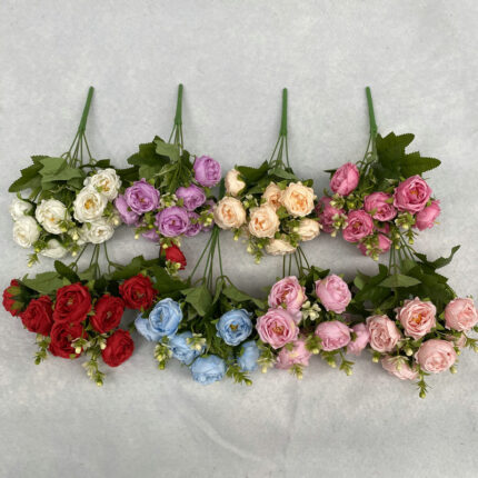 Gebürstetes Tuch Starry Peony Künstliche Blume Wohnzimmer Dekoration Künstliche Blume Home Store Display gefälschte Blume