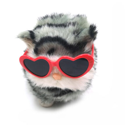 Hund Katze Haustier Herzförmige Sonnenbrille