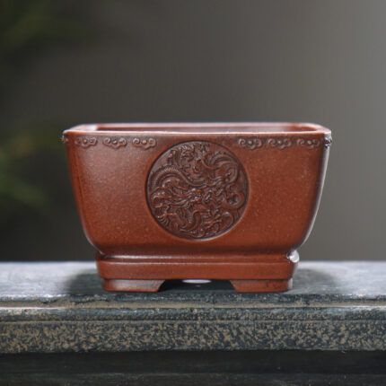 Desktop Potted Square Totem Carving