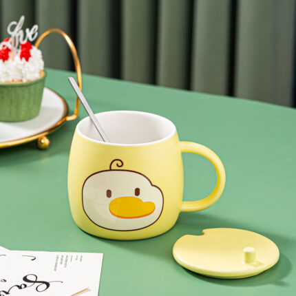 Tanken Ente Tier Nette Cartoon Keramik Wasser Tasse