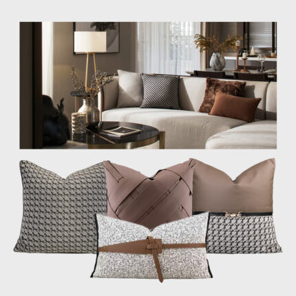 Moderne einfache und helle Luxus-Wohnzimmer-Sofa-Kissen bezüge
