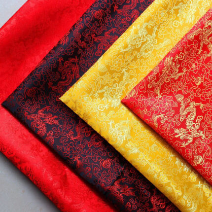 Multicolor Chinesischen Drachen Muster Jacquard