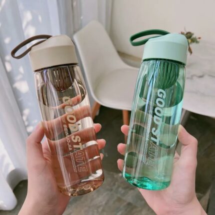 Tragbarer Filter bildschirm mit Sport flasche Plastik becher Falls chutz armband Wasser flasche