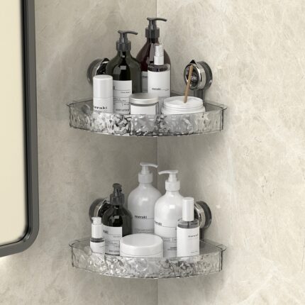 Badezimmer-Saugnapf-Dreieck-Aufbewahrung regal Punch-frei