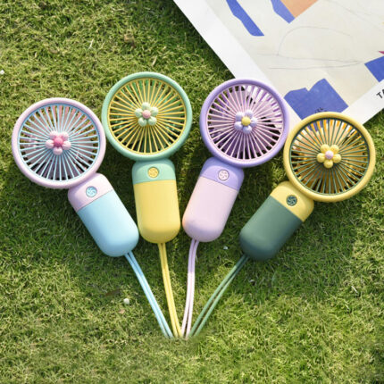 Small Handheld Fan Cute Candy Color Portable Student Gift