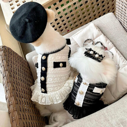 Classic Style Pet Skirt Small Dog Summer Clothes
