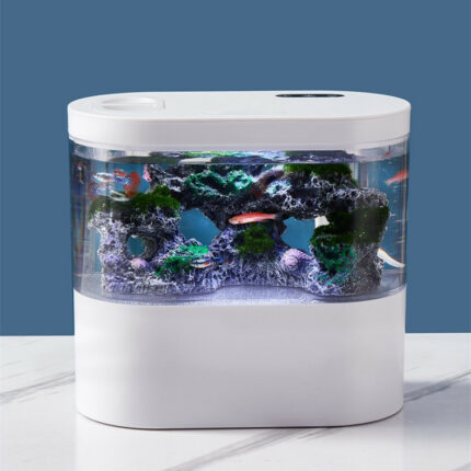 Aquarium Ökologische Landschaft Desktop Selbst zirkulation Mini Small Change Wasser Haushalt Fish Tank