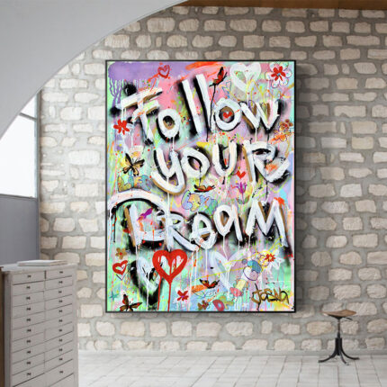 Graffiti Leinwand Malerei Inspirational Poster Drucken Wand