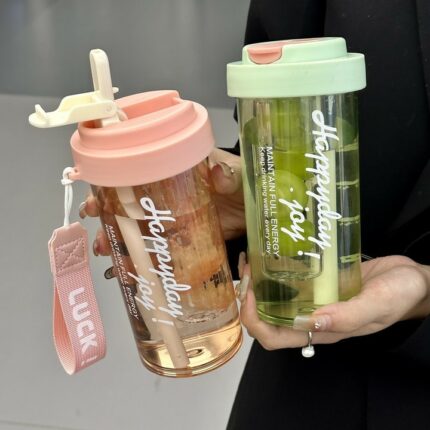 Wasser becher aus Kunststoff duftende Tritan Hoch temperatur beständige Tasse mit großer Kapazität