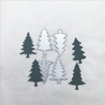 Handmade DIY Christmas Tree Greeting Card Cutting Carbon Steel Knife Mold