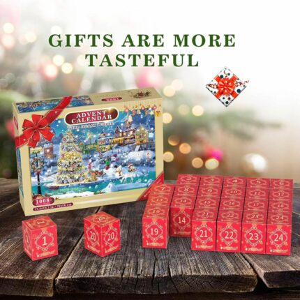 Weihnachts-Advents kalender 1008 Stück Weihnachts puzzle 24 Gitter