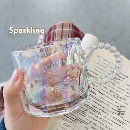 Ins Becher Glas mit Griff Aurora Laser Universal Haushalt