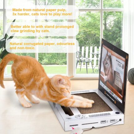 Spiel maschine Computer form Niedliches Katzen kratz brett
