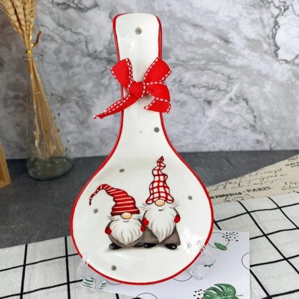 Nordic Santa Claus Ceramic Spoon Holder