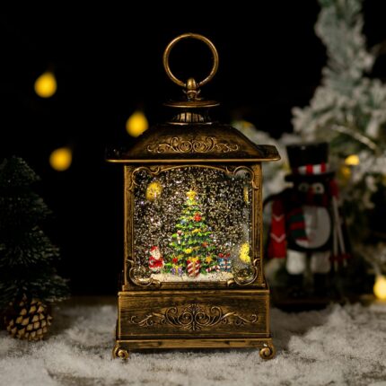 Weihnachts dekoration Dekoration Kristall lampe Spieluhr