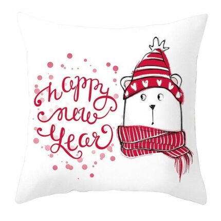 Cartoon Einfache Weihnachten Platz Werfen Kissen Abdeckung Digital Print