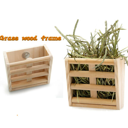 Holz Gras Rack Und Lebensmittel Box Kaninchen Chinchilla