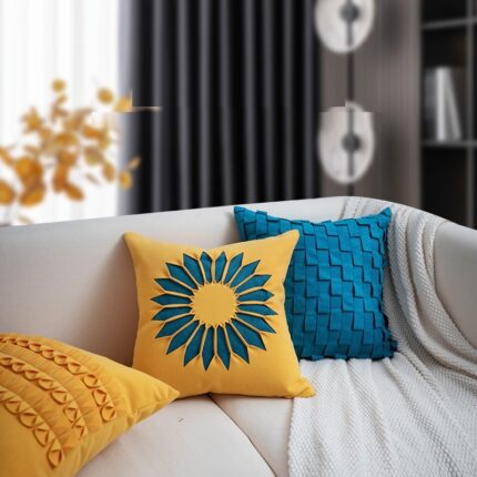Modernes minimalist isches SONNENBLUMEN Sofa Wohnzimmer Kissen bezug Hotel bett