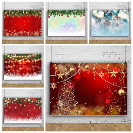 Weihnachtsroter Hintergrund Wand Spot Schneeflocke Schießen Requisiten Fotografie Hintergrund Stoff