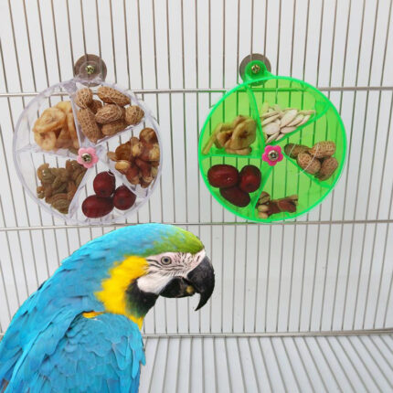 Papageien bedarf Spielzeug Vogel Acryl Futtersuche Windrad
