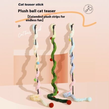 Selbst-Hi Relief Plüsch Katze Teaser Katzen spielzeug