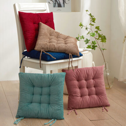 Office Desk And Chair Corn Nine-pin Solid Color Cushion