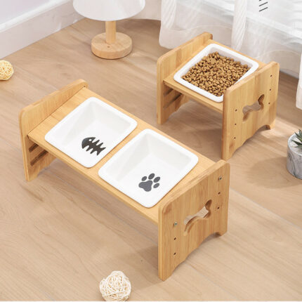 Einstellbare Katze Schüssel Hund Schüssel Neck Protector Pet Liefert