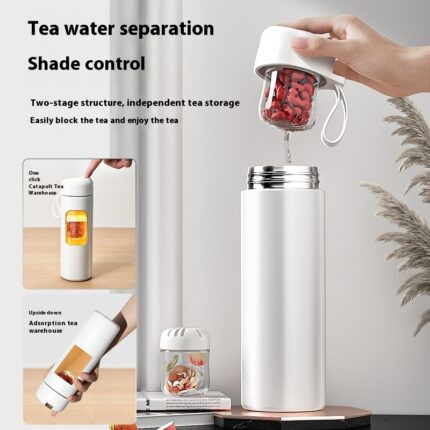 Licht presse Magnetische elastische Thermoskanne Tasse Tee Wasser trennung stilvoll und tragbar