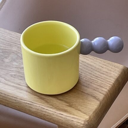 Zwei-farbe Gerade Perle Kaffee Tasse Ins Stil