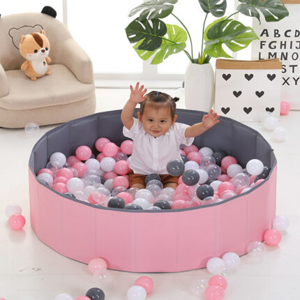 Kinder Heim Marine Ball Pool Innen klappzaun Baby Aufbewahrung korb