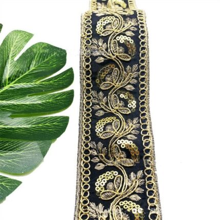 Gestrandetes Seil mit Goldfaden Stickerei-Band
