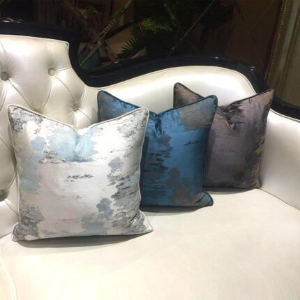 Dunkelgrün Silber Grün Sofa Kissen Kissen