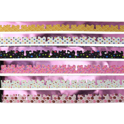 75mm Bronzing Rib Ribbon Haarschmuck Diy Material Verpackung Backen Dessert Geschenk box Verpackungs band