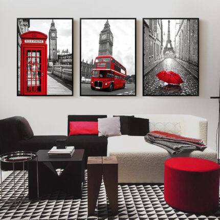 London Street Architektur Dekoration Malerei