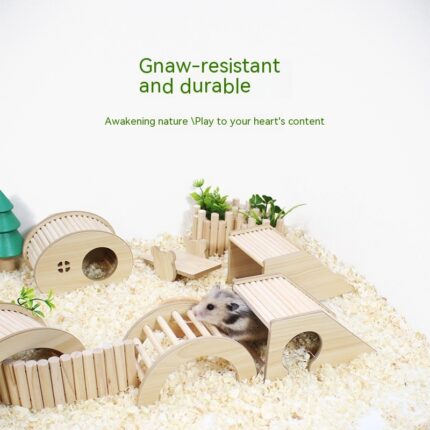 Hamster Landschafts bau Zaun Leiter Bogenbrücke Spielzeug Dekoration