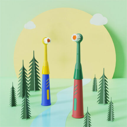 Children's Toothbrush 2 PCs Cartoon Christmas Tree