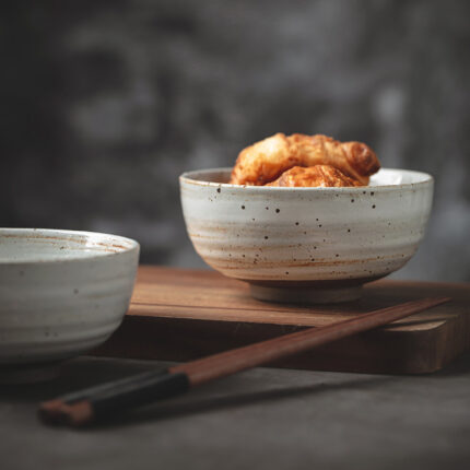 Ceramic Tableware 5-inch Household Rice Retro Small Soup Eating Bowl