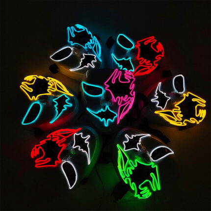 Halloween Kreative Zombie Grimasse Kalt Licht Glowing Maske