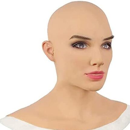 Halloween Cosplay Requisiten Latex Glatze Schönheit Maske Kopf bedeckung