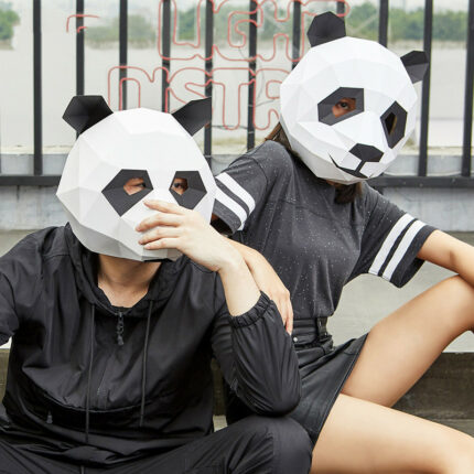 Nationalen Schatz Panda 3D Tier Maske DIY Freies Schneiderei Party