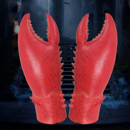 Halloween Zubehör Requisiten Tier Latex Krabben Handschuhe