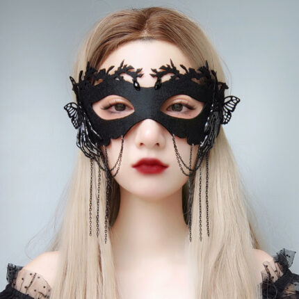 Halloween Quaste Schmetterlings schädel Hand Knochen Tod verkleiden sich Horror Maske