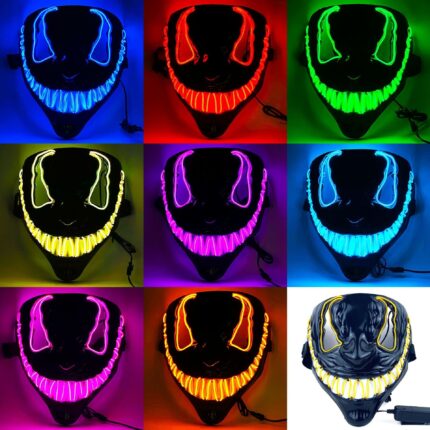 Halloween Horror LED leuchtende Maske Tanz party