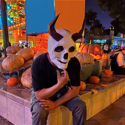 Halloween Neue Version des Teufels Schädel Kreative DIY Maske Papier