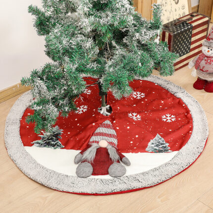 Weihnachts baum Rock Leinen Baum Rock Weihnachtsbaum-Boden Dekoration Zubehör
