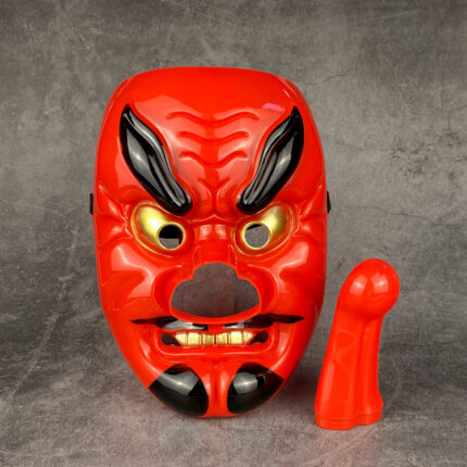 Rot Kunststoff Hund Halloween Grimasse Maske