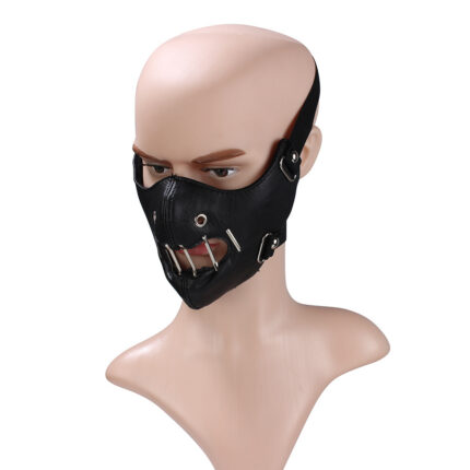 Outdoor-Reiten Kopf bedeckung Leder Anime Maske