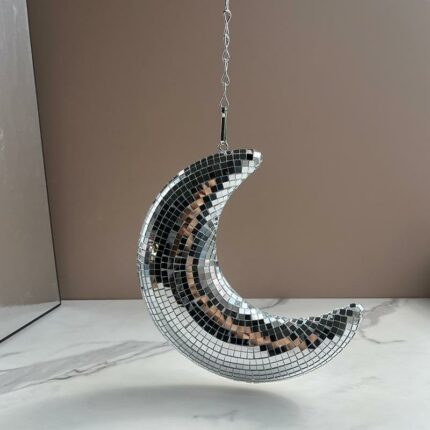 Party Reflective Decorative Hanging Moon Pendant