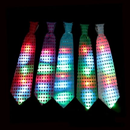 LED-Pailletten glühende Krawatten-Requisiten-Krawatte