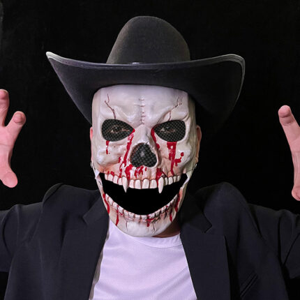 Neue Halloween Simulation Mund Schädel Maske Kunststoff